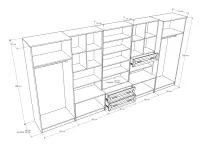 Bianka 2 szekrénysor 400 cm 3
